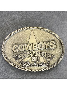 Cowboys stampede 2016 Budweiser belt buckle unisex🔥